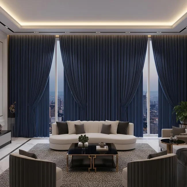 Wave Style Blackout Curtains